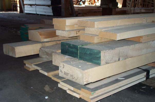 Wood Stacked on top of a table