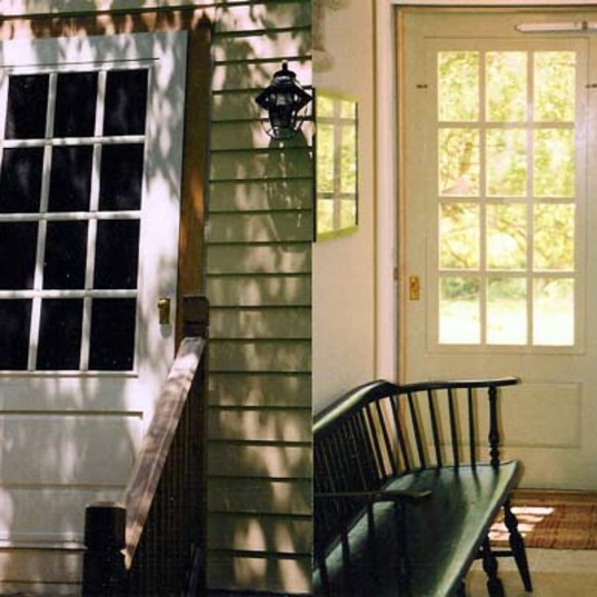 This door crafted here at Hoffmeyer's is now located in Waterford, Virginia